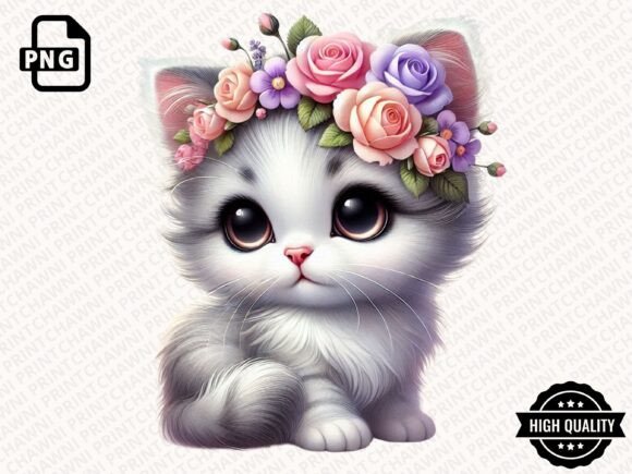Download Watercolor Cute Kitten Clipart PNG - Kitten clipart Collection