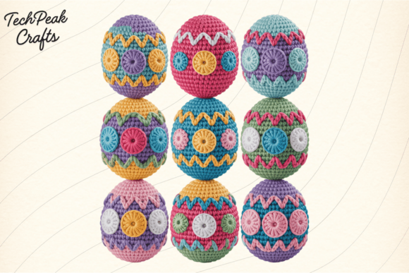 Download Crochet Easter Eggs PNG - Premium Resources