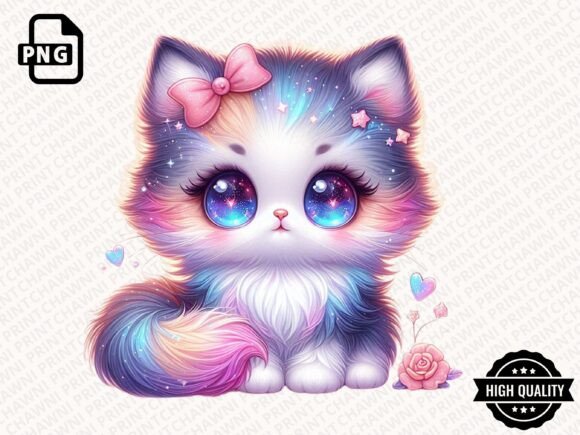 Download Watercolor Cute Kitten Clipart PNG - Kitten clipart Collection