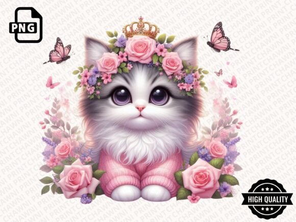 Download Watercolor Cute Kitten Clipart PNG - Kitten clipart Collection