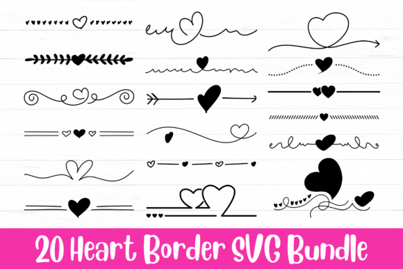 Download Heart Border SVG Bundle | Romantic Heart - Premium Resources