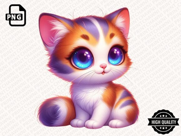 Download Watercolor Cute Kitten Clipart PNG - Kitten clipart Collection